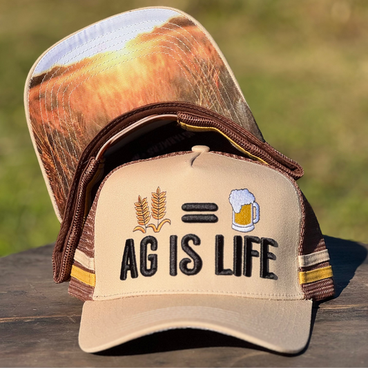 Barley = Beer Ag Is Life Trucker Cap