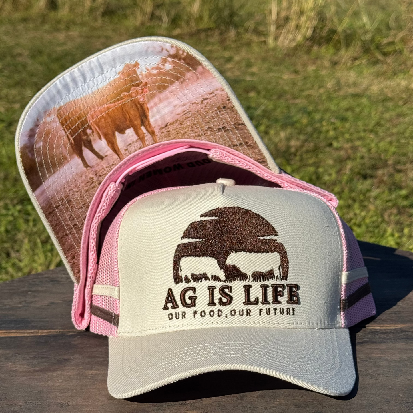 Pink Ag Is Life Trucker Cap